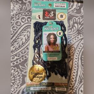 Bobbi Boss 8" 2X Navy Blue Nu Locs (American Roots Braid Collection) 7 packs